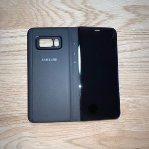 S8 PLUS clear view standing cover